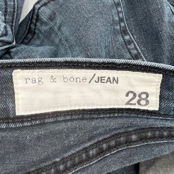 rag & bone High-Rise Skinny Ankle Frayed Hem Distressed Jeans Size 28 Women's - Picture 2 of 8